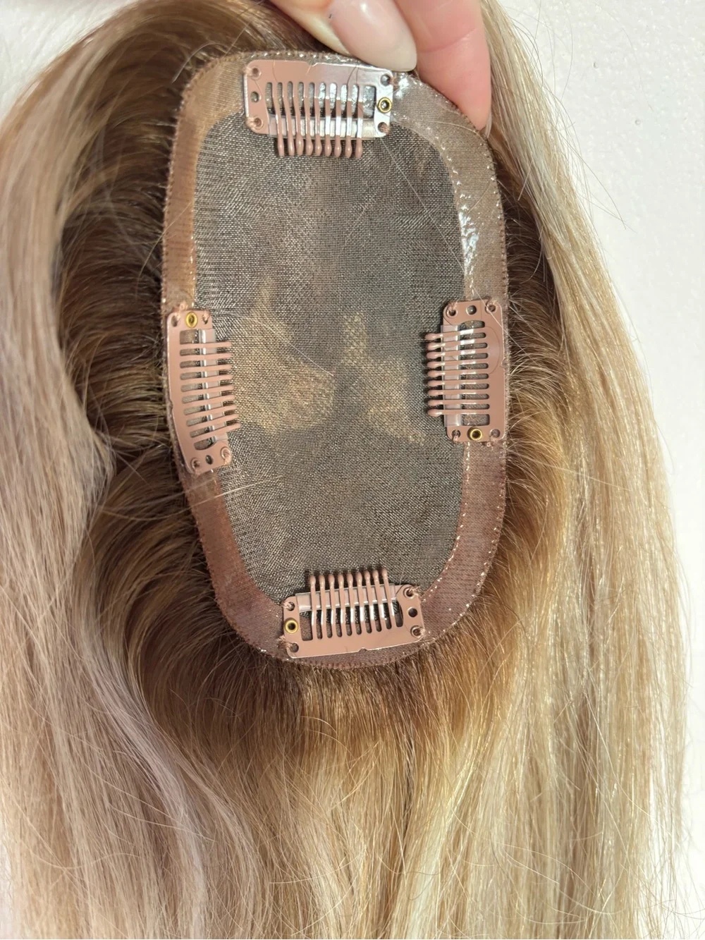 Natural Blonde Clip-In Topper - Lightweight Blonde Hairpiece
